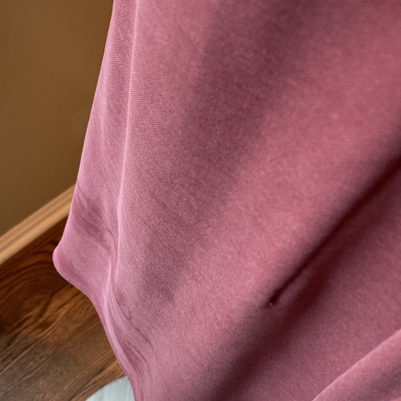 NWOT Halston Heritage Sz M Dusty Mauve Sleeveless Dress suede-like soft fabric - Picture 4 of 10